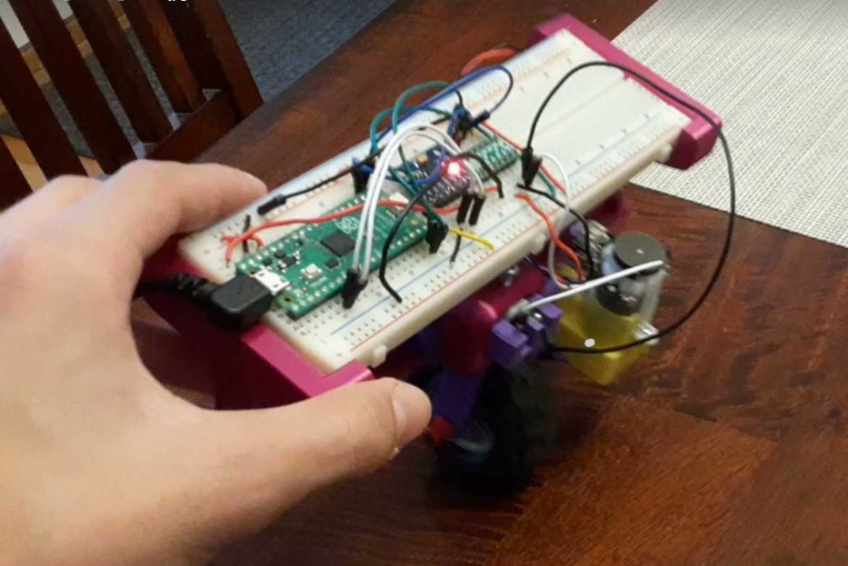 image of the one-wheeled balancing robot